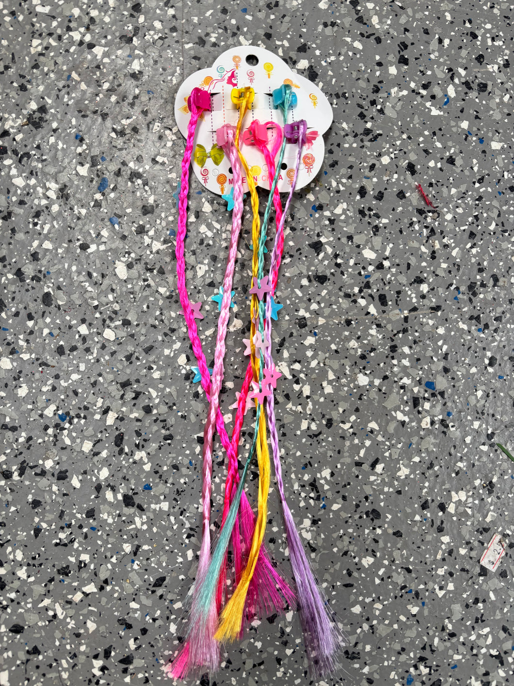 Colourful Clip-On Hair Plaits
