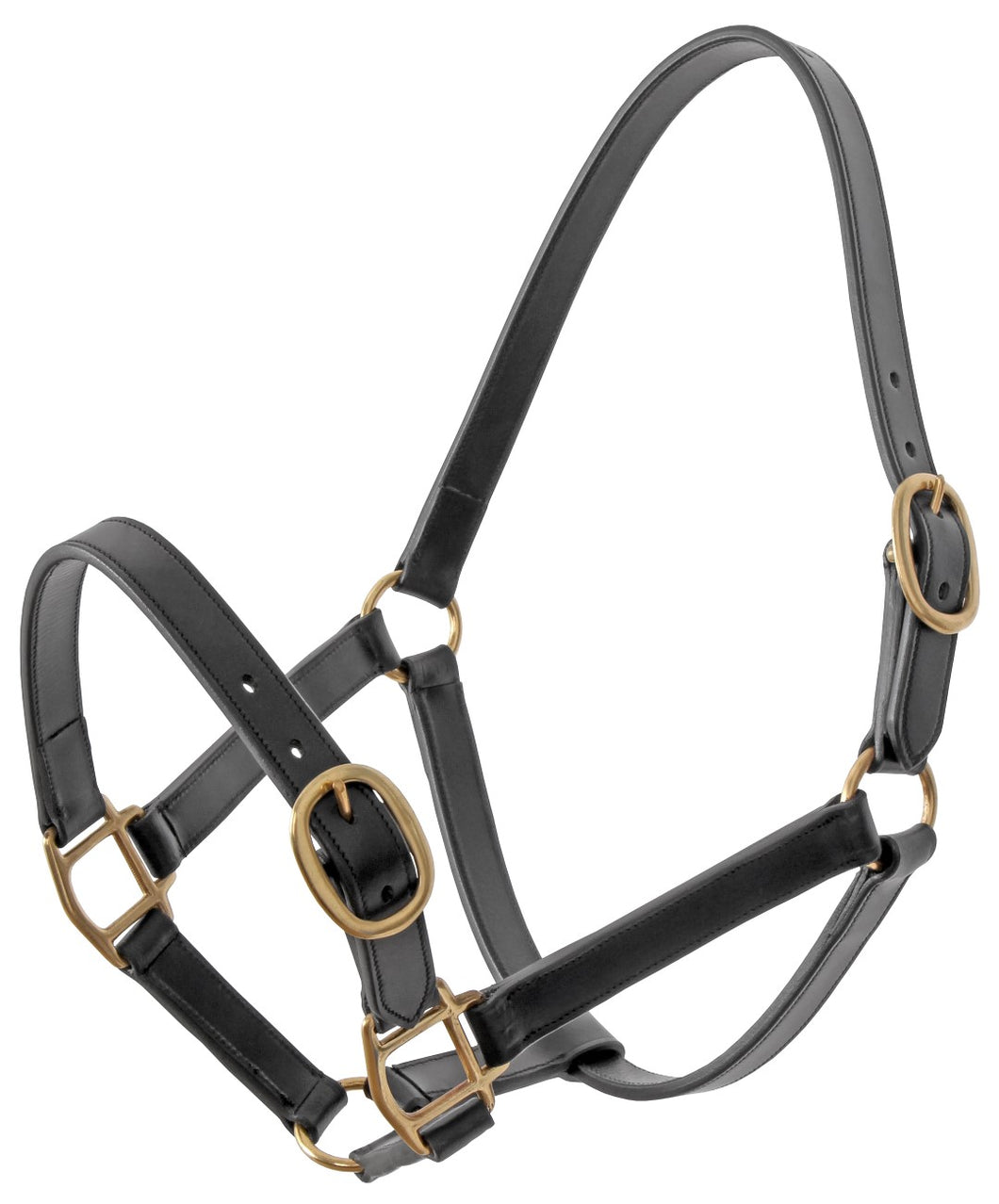 Platinum leather halter