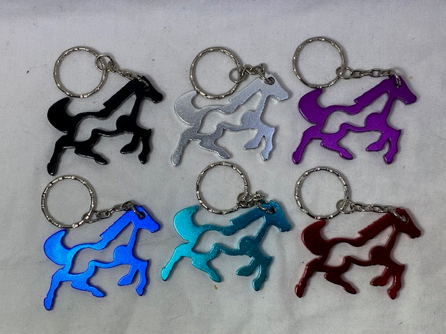 Horse shaped key ring/bottle opener