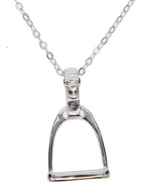 Load image into Gallery viewer, Necklace With Stirrup pendant
