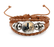 Load image into Gallery viewer, Woven horse bracelet
