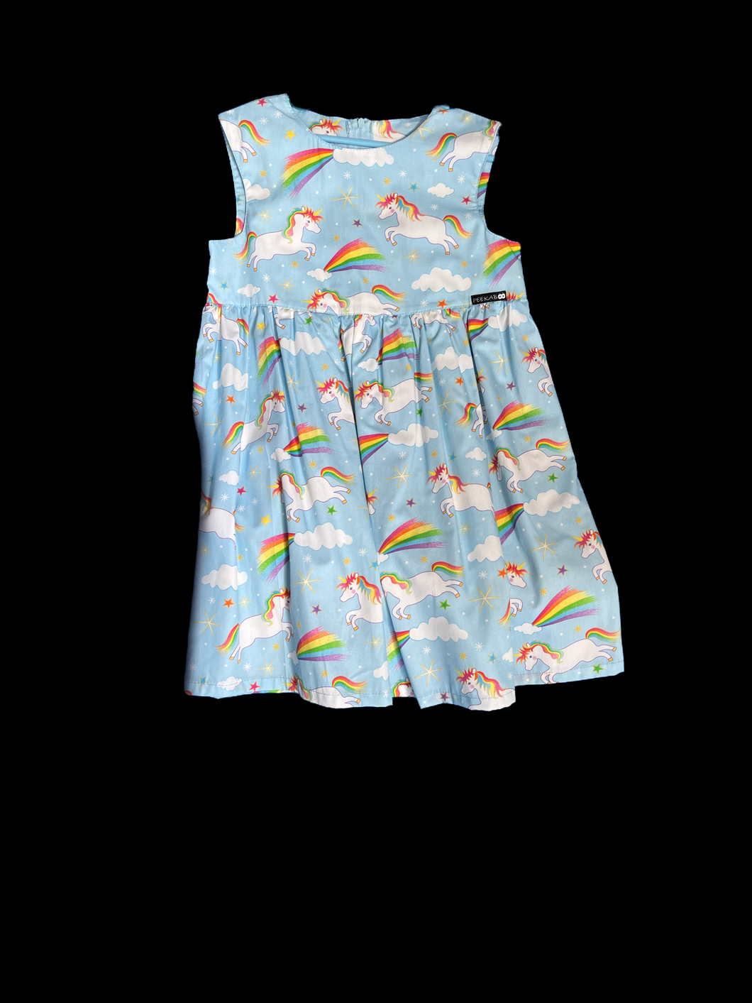 Blue unicorn dress